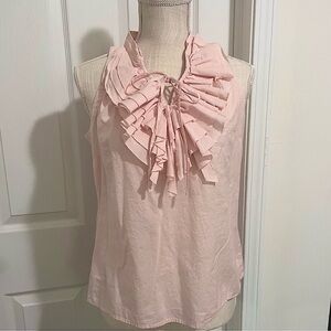 LOFT PETITES Like New Small Sleeveless Cotton Blouse | Peachy Pink